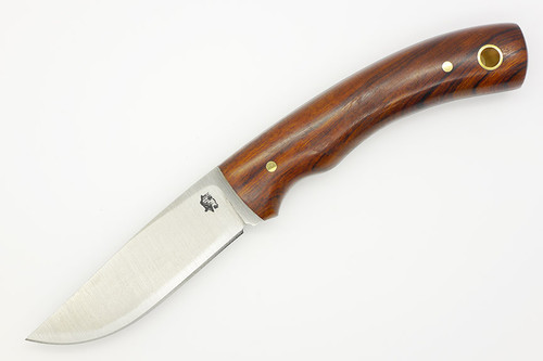 LT Wright Knives Revere - A2 Steel - Flat Grind - Desert Ironwood Handle - Polished Finish - FREE Black Liners! - 3