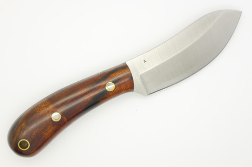 LT Wright Knives Camp MUK - Saber Grind - 3V Steel - Desert Ironwood - Polished Finish - FREE Black Liners! - 4