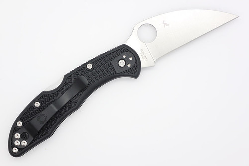 Spyderco Delica 4 Lightweight - C11FPWCBK - Flat Ground - Wharncliffe Blade - Black Fiberglass Reinforced Nylon Handle Spyderco Delica 4 Lightweight - C11FPWCBK - Flat Ground - Wharncliffe Blade - Black Fiberglass Reinforced Nylon Handle