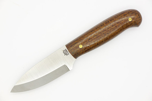 LT Wright Knives Patriot - CPM 3V Steel - Scandi Grind - Brown Burlap - Polished Finish