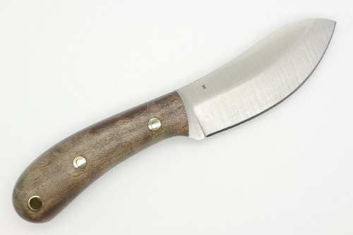 LT Wright Knives Camp MUK - Saber Grind - 3V Steel - Dark Curly Maple - Polished Finish - FREE Black Liners! - 5 LT Wright Knives Camp MUK - Saber Grind - 3V Steel - Dark Curly Maple - Polished Finish - FREE Black Liners! - 5