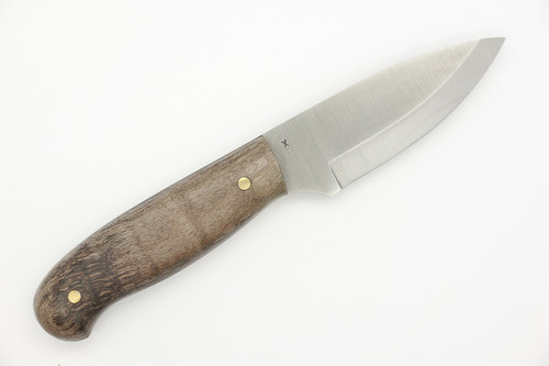 LT Wright Knives Patriot - CPM 3V Steel - Scandi Grind - Dark Curly Maple - 4 / FREE Black Liners!