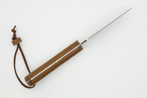 *Christmas Special* LT Wright Knives Companion - 1075 Steel - Flat Grind - Natural Canvas Jigged Handle - Matte Finish - FREE SOFT CASE!