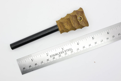 LT Wright Knives: Firesteel w/ Natural Canvas Micarta Handle - Mountain Finish