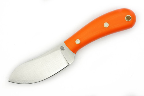 LT Wright Knives Camp MUK - Flat Grind - 3V Steel - Orange G10 - Matte Finish
