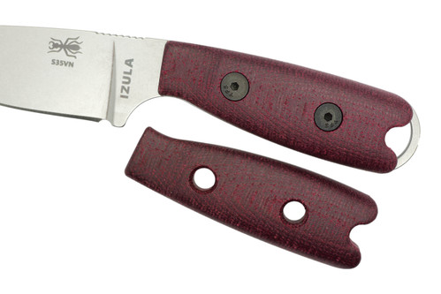 TKC: Handle for ESEE IZULA - Double Red Canvas Micarta TKC: Handle for ESEE IZULA - Double Red Canvas Micarta