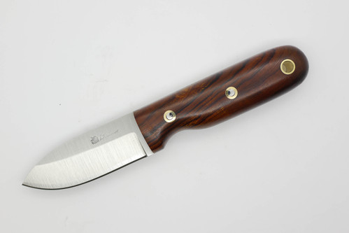 LT Wright Knives Bushbaby - Saber Grind - A2 Steel - Desert Ironwood - Black Liners - 1 / FREE BLACK LINERS!