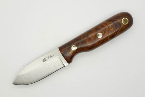 LT Wright Knives Bushbaby - Saber Grind - A2 Steel - Desert Ironwood - Black Liners - 5 / FREE BLACK LINERS!