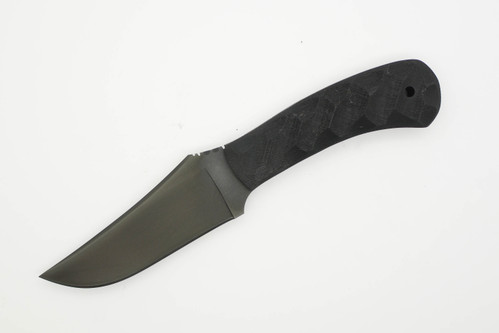 Winkler Knives - Blue Ridge Hunter - 80CRV2 Steel - Flat Grind - Sculpted Black Laminate Handle Winkler Knives - Blue Ridge Hunter - 80CRV2 Steel - Flat Grind - Sculpted Black Laminate Handle