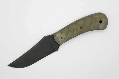 Winkler Knives - Blue Ridge Hunter - 80CRV2 Steel - Flat Grind - Sculpted Green Laminate