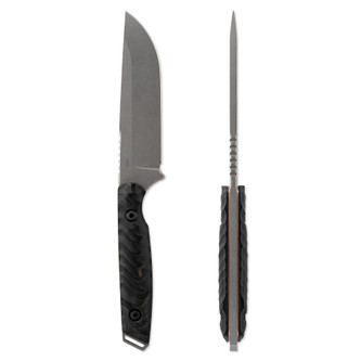 Toor Knives: Field 2.0 - CPM 154 Steel - Ebony Handle, Leather Sheath Toor Knives: Field 2.0 - CPM 154 Steel - Ebony Handle, Leather Sheath