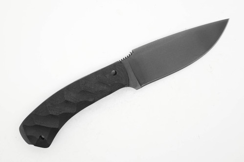 Winkler Knives - Woodsman - 80CRV2 Steel - Flat Grind - Sculpted Black Laminate Handle Winkler Knives - Woodsman - 80CRV2 Steel - Flat Grind - Sculpted Black Laminate Handle