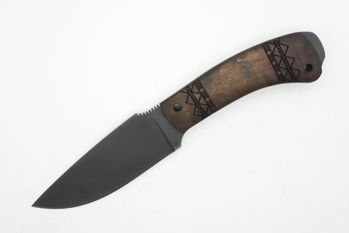 Winkler Knives - Woodsman - 80CRV2 Steel - Flat Grind - Maple Handle - Tribal Artwork Winkler Knives - Woodsman - 80CRV2 Steel - Flat Grind - Maple Handle - Tribal Artwork