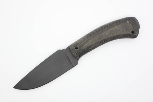 Winkler Knives - Woodsman - 80CRV2 Steel - Flat Grind - Black Laminate Handle - SHEATH TYPE 1