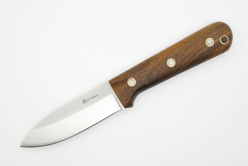 LT Wright Knives Genesis - A2 Steel - Saber Grind - Bocote - Matte Finish - FREE Black Liners! - 1