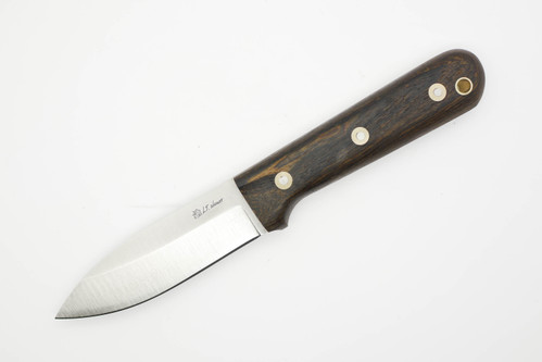 LT Wright Knives Genesis - A2 Steel - Saber Grind - Bocote - Matte Finish - FREE Black Liners! - 2