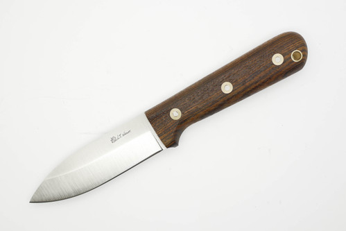 LT Wright Knives Genesis - A2 Steel - Saber Grind - Bocote - Matte Finish - FREE Black Liners! - 4