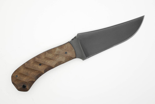Winkler Knives - Belt Knife - 80CRV2 Steel - Flat Grind - Sculpted Walnut Handle - Tapered Tang Winkler Knives - Belt Knife - 80CRV2 Steel - Flat Grind - Sculpted Walnut Handle - Tapered Tang