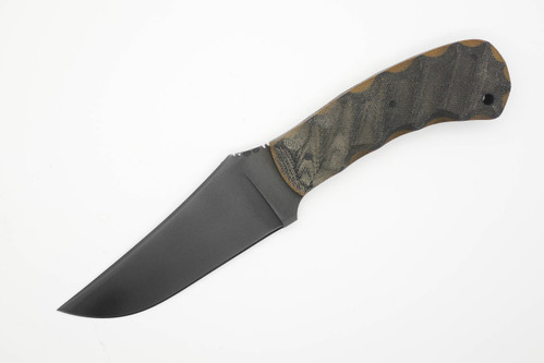Winkler Knives - Belt Knife - 80CRV2 Steel - Flat Grind - Sculpted WASP Laminate Handle - Tapered Tang