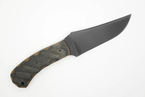 Winkler Knives - Belt Knife - 80CRV2 Steel - Flat Grind - Sculpted WASP Laminate Handle - Tapered Tang