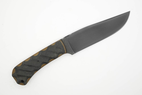 Winkler Knives - Field Knife - 80CRV2 Steel - Flat Grind - Sculpted WASP Laminate Handle - Tapered Tang