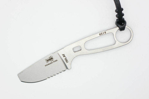 ESEE Imlay, SAW Rescue Knife - Black Sheath, Black Clip Plate, Retention Strap