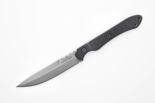 TOPS Knives Rapid Strike - RDSK-01 - 154 CM Stainless Tumbled Finish Blade - Black G10 Handle TOPS Knives Rapid Strike - RDSK-01 - 154 CM Stainless Tumbled Finish Blade - Black G10 Handle