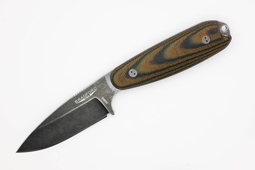 Bradford Knives: Guardian3.5 - M390 Steel - Sabre Grind, Nimbus Finish Blade - 3D Camo Micarta Handle