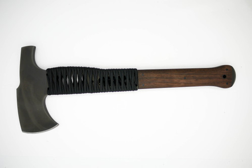Winkler Knives - Hammer Combat Axe - 80CRV2 Steel - Walnut Handle - Partial Cord Wrap