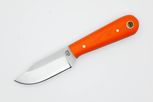LT Wright Knives Frontier Trapper - AEB-L Steel - Saber Grind - Orange G10 w/ Black Liner