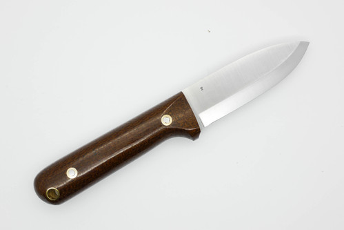 LT Wright Knives Next Gen - Scandi Grind - 3V Steel - Brown Burlap - Polish Finish LT Wright Knives Next Gen - Scandi Grind - 3V Steel - Brown Burlap - Polish Finish