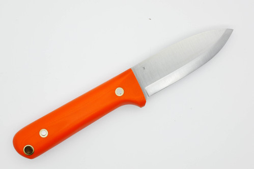 LT Wright Knives Next Gen - Scandi Grind - 3V Steel - Orange G10 - Mate Finish
