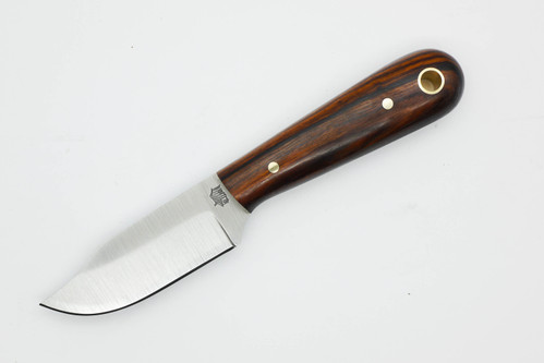 LT Wright Knives Frontier Trapper - AEB-L Steel - Saber Grind - Desert Ironwood - 8 / FREE Black Liners!