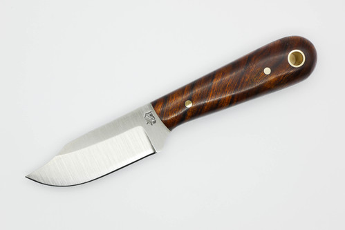 LT Wright Knives Frontier Trapper - AEB-L Steel - Saber Grind - Desert Ironwood - 12 / FREE Black Liners!