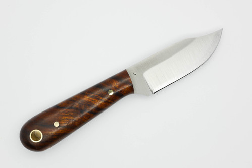 LT Wright Knives Frontier Trapper - AEB-L Steel - Saber Grind - Desert Ironwood - 12 / FREE Black Liners!
