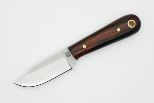 LT Wright Knives Frontier Trapper - AEB-L Steel - Saber Grind - Desert Ironwood - 13 / FREE Black Liners!