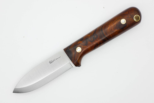 LT Wright Knives Next Gen - Scandi Grind - 3V Steel - Desert Ironwood - 7 / FREE Black Liners!