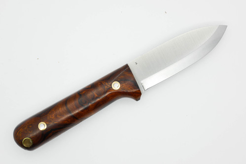 LT Wright Knives Next Gen - Scandi Grind - 3V Steel - Desert Ironwood - 7 / FREE Black Liners!