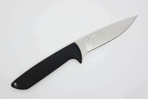 Spyderco Z-Cut Pointed Kitchen Knife Plain Blade Black Handle