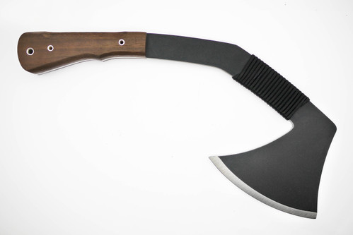 Kukrax Pak Axe - Walnut Handle - Partial Cord Wrap Kukrax Pak Axe - Walnut Handle - Partial Cord Wrap