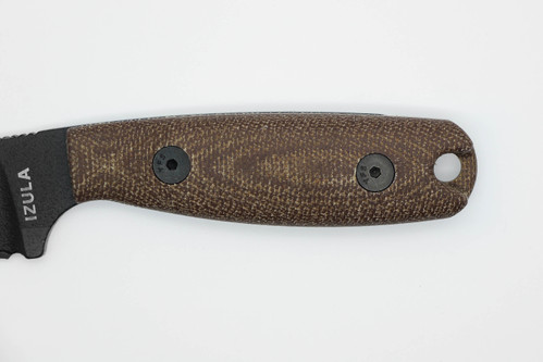 TKC: EXTENDED Handle for ESEE IZULA - Double Red Canvas Micarta