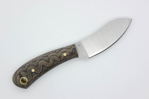 LT Wright Knives: Lil Muk - Flat Grind - O1 Steel - Python Canvas Micarta - Matte Finish