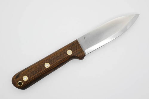 LT Wright Knives Genesis  - A2 Steel - Scandi Grind - Bocote Handle - Black Liners - 1