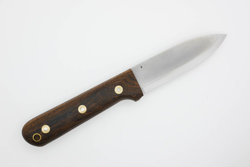 LT Wright Knives Genesis  - A2 Steel - Scandi Grind - Bocote Handle - Black Liners - 5