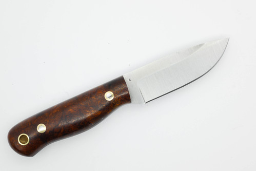 LT Wright Knives Brumby Lite - A2 Steel - Saber Grind - Desert Ironwood Handle w/ Black Liners - 3