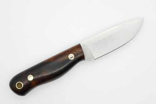 LT Wright Knives Brumby Lite - A2 Steel - Saber Grind - Desert Ironwood Handle w/ Black Liners - 4
