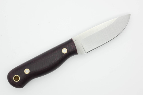 LT Wright Knives Brumby Lite - A2 Steel - Saber Grind - Double Red Canvas Micarta Handle - Matte Finish