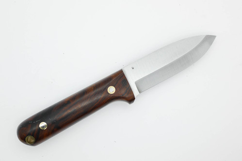 LT Wright Knives: HEVI Next Gen - 3/16" Thick O1 Steel - Scandi Grind - Desert Ironwood - 5 - FREE Black Liners!