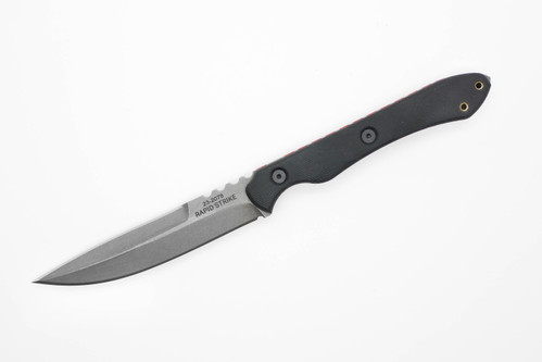 TOPS Knives Rapid Strike - RDSK-01TS - DOUBLE EDGE - 154 CM Stainless Tumbled Finish Blade - Black G10 Handle TOPS Knives Rapid Strike - RDSK-01TS - DOUBLE EDGE - 154 CM Stainless Tumbled Finish Blade - Black G10 Handle