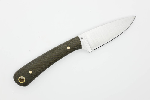 LT Wright Knives Frontier Valley - 3/32" O1 Steel - Flat Grind - Green Canvas Micarta Handle - Matte Finish LT Wright Knives Frontier Valley - 3/32" O1 Steel - Flat Grind - Green Canvas Micarta Handle - Matte Finish